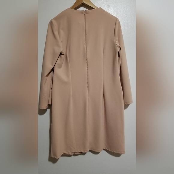 ASOS wrap skirt flute sleeve mini dress - Picture 3 of 4